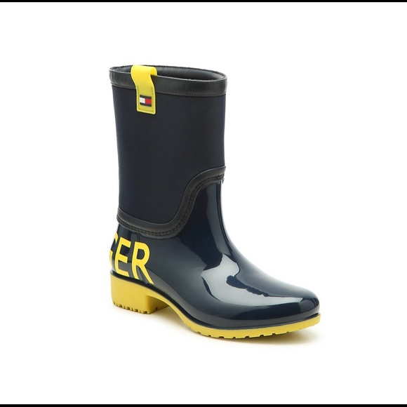 Tommy Hilfiger Blue Rain Boots 🥾☔️ NIB Size 9 - Picture 1 of 7